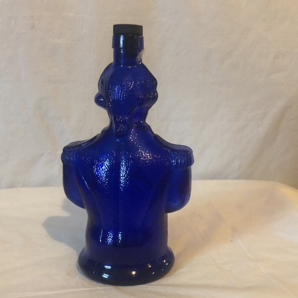 George Washington cobalt decanter cork top VTG Philadelphia PA Jacquin Co. - Picture 7 of 9